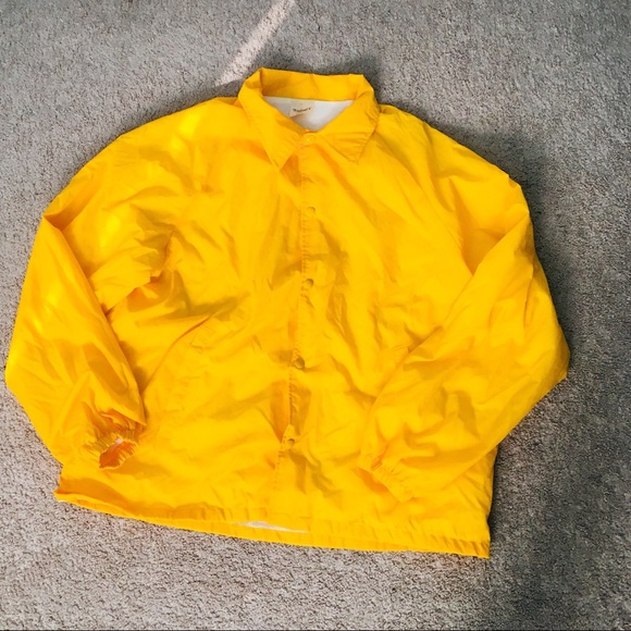 90s Vintage Yellow Hampton,Va Windbreaker / UNISEX - Picture 1 of 4